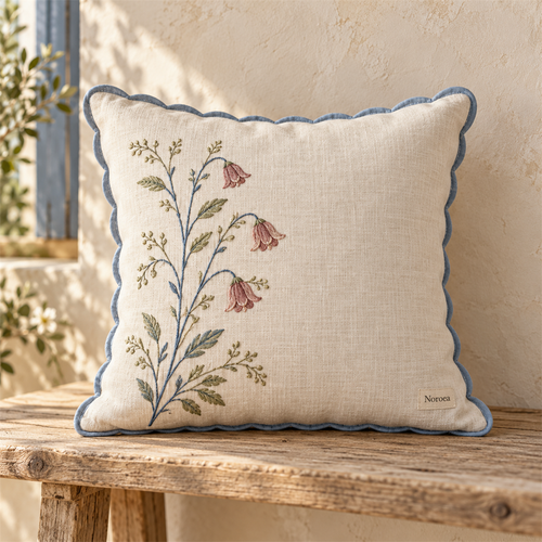 Noroea Wildflower Scallop Cushion - main product view