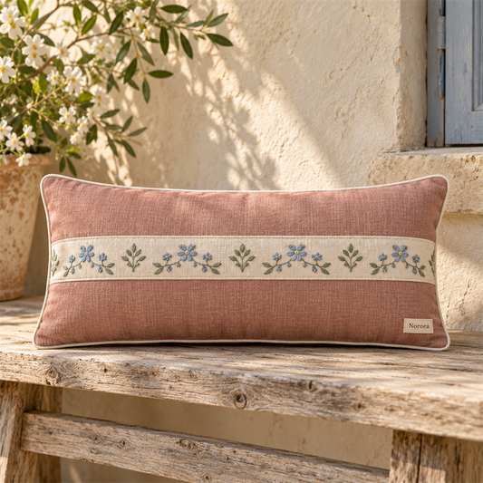 Noroea Folk Bloom Lumbar Cushion - main product view