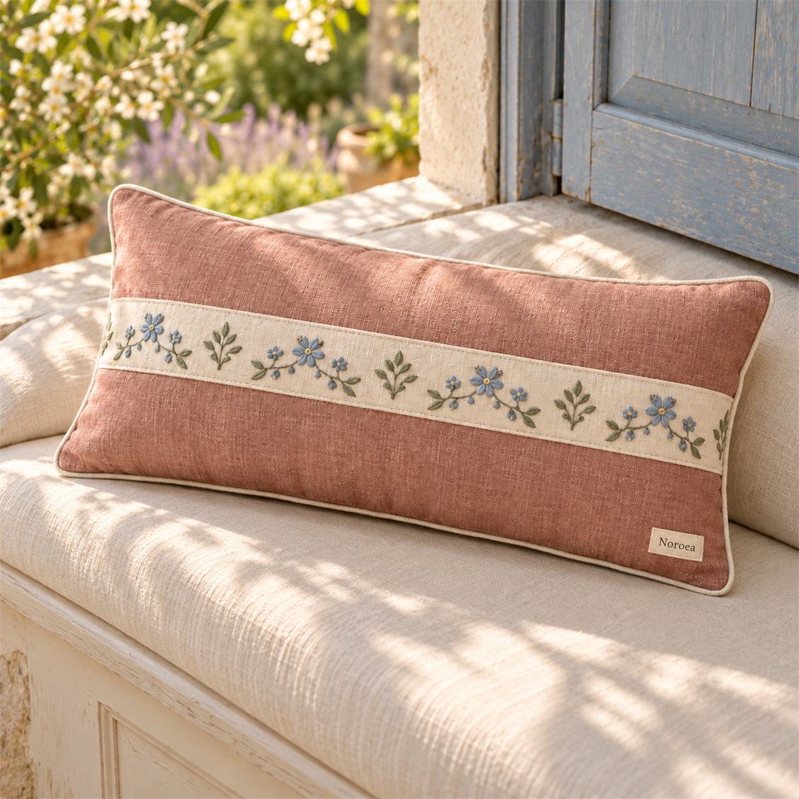 Noroea Folk Bloom Lumbar Cushion - secondary product view