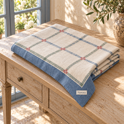 Noroea Coastal Plaid Tablecloth - secondary product view
