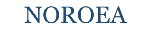 Noroea French blue editorial wordmark
